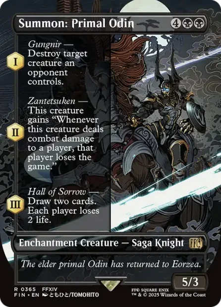 Summon: Primal Odin, Final Fantasy — Magic: The Gathering card