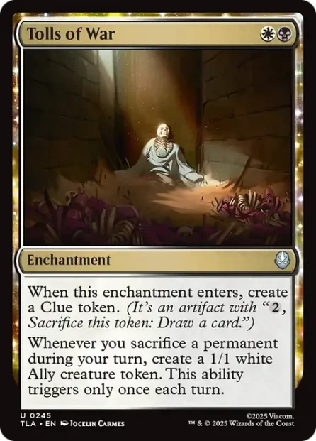 Tolls of War, Avatar: The Last Airbender — Magic: The Gathering card