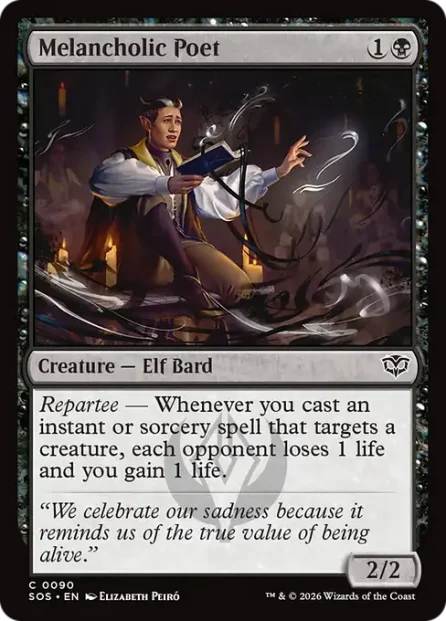 Melancholic Poet, Secrets of Strixhaven — Magic: The Gathering card
