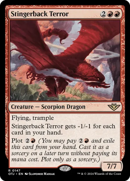 Stingerback Terror, Outlaws of Thunder Junction — Magic: The Gathering card
