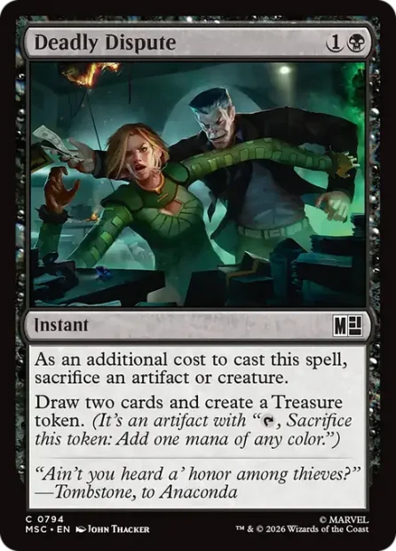Deadly Dispute, Marvel Super Heroes Commander — Magic: The Gathering card