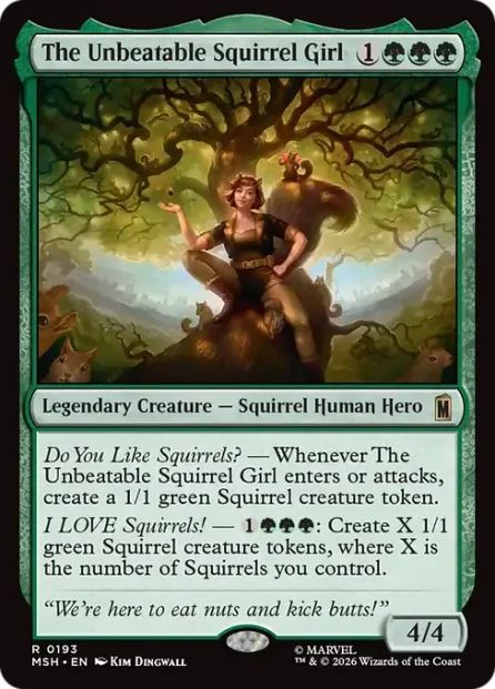 The Unbeatable Squirrel Girl, Marvel Super Heroes — Magic: The Gathering card