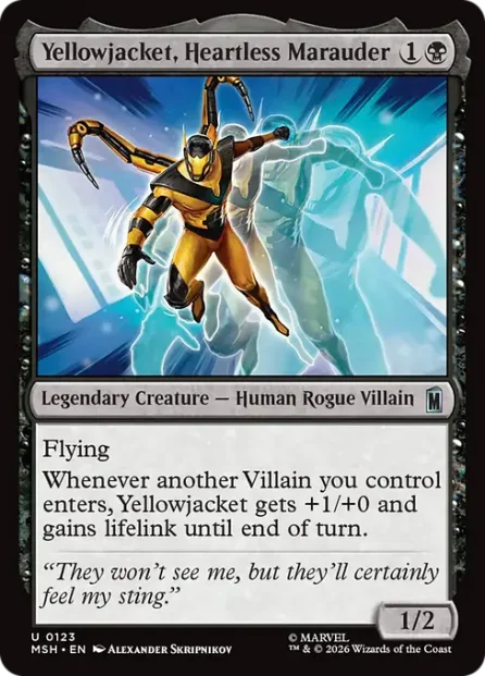 Yellowjacket, Heartless Marauder, Marvel Super Heroes — Magic: The Gathering card