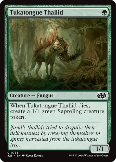 Tukatongue Thallid, Foundations Jumpstart — Magic: The Gathering card