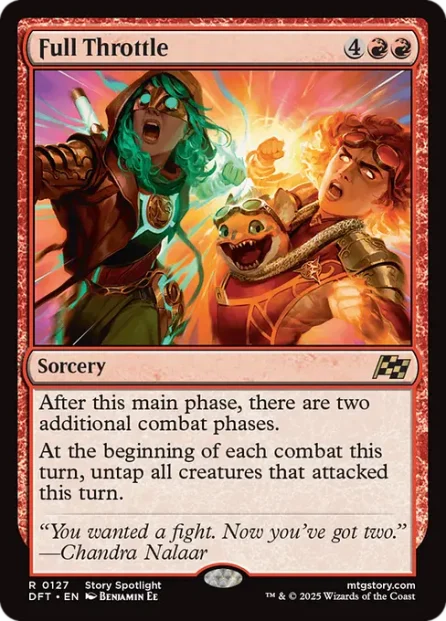 Full Throttle, Aetherdrift — Magic: The Gathering card