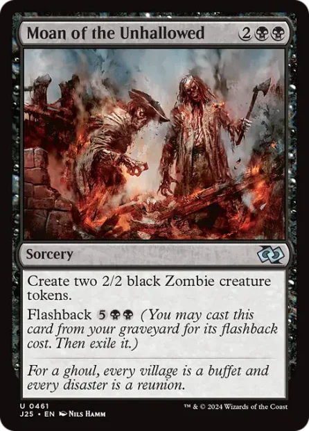 Moan of the Unhallowed, Foundations Jumpstart — Magic: The Gathering card