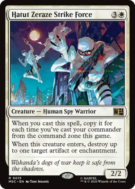 Hatut Zeraze Strike Force, Marvel Super Heroes Commander — Magic: The Gathering card
