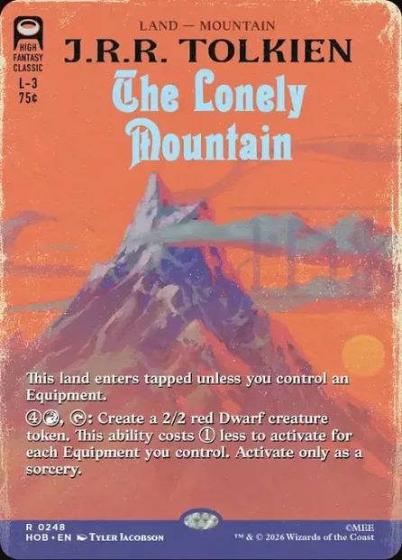 The Lonely Mountain, The Hobbit — Magic: The Gathering card