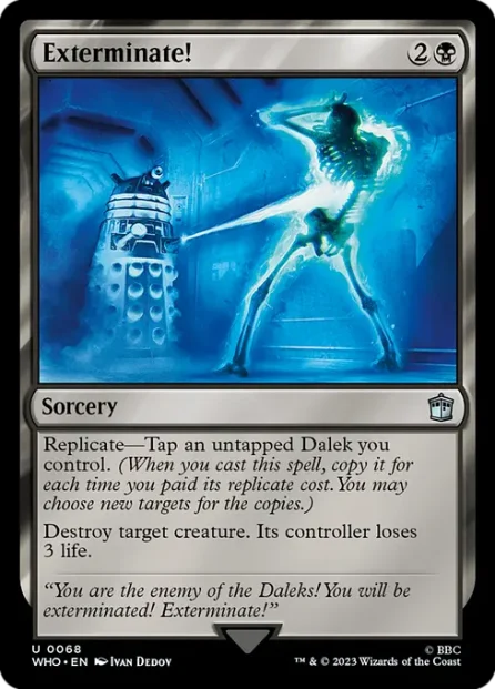 Exterminate!, Doctor Who — Magic: The Gathering card
