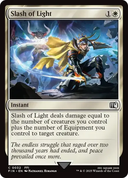 Slash of Light, Final Fantasy — Magic: The Gathering card