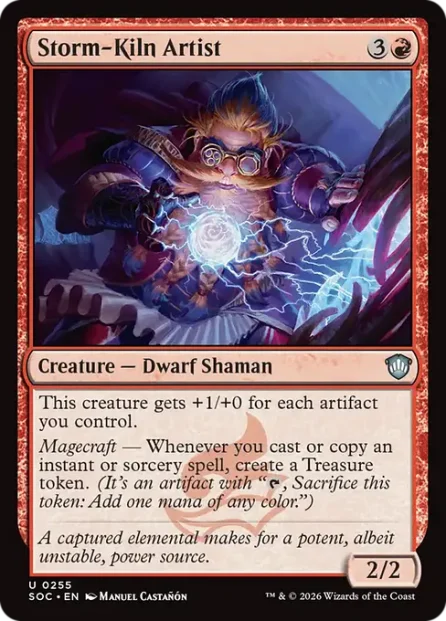 Storm-Kiln Artist, Secrets of Strixhaven Commander — Magic: The Gathering card