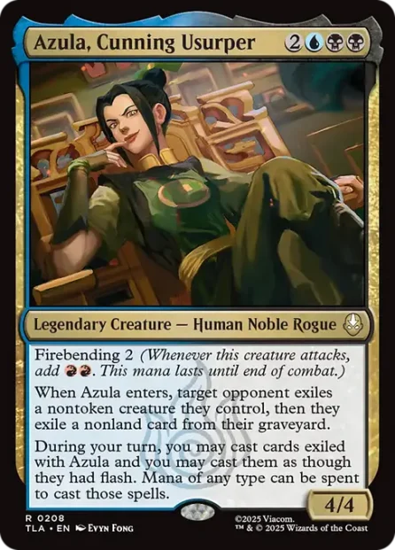 Azula, Cunning Usurper, Avatar: The Last Airbender — Magic: The Gathering card