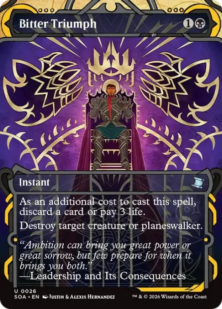 Bitter Triumph, Secrets of Strixhaven Mystical Archive — Magic: The Gathering card