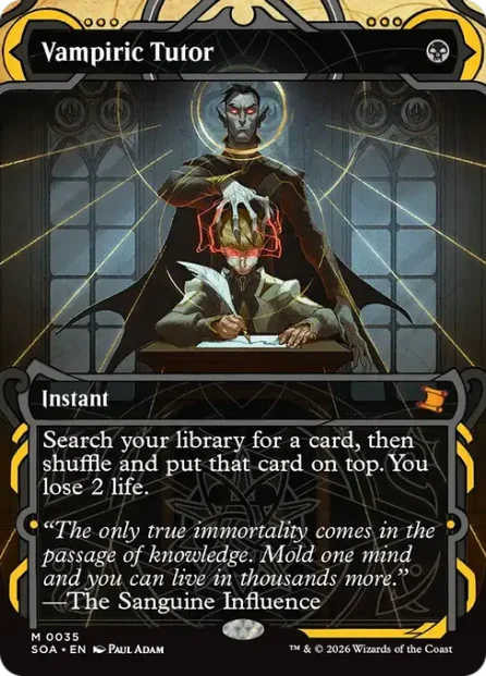 Vampiric Tutor, Secrets of Strixhaven Mystical Archive — Magic: The Gathering card