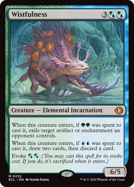 Wistfulness, Lorwyn Eclipsed — Magic: The Gathering card