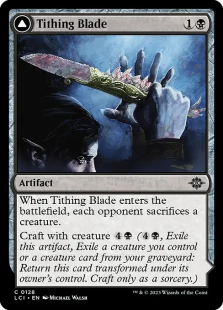 Tithing Blade // Consuming Sepulcher, The Lost Caverns of Ixalan — Magic: The Gathering card