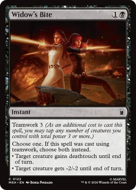 Widow's Bite, Marvel Super Heroes — Magic: The Gathering card