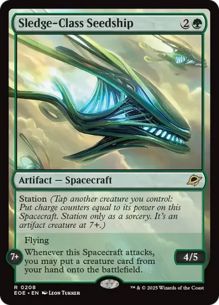 Sledge-Class Seedship, Edge of Eternities — Magic: The Gathering card