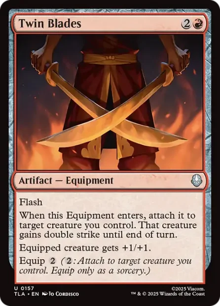 Twin Blades, Avatar: The Last Airbender — Magic: The Gathering card