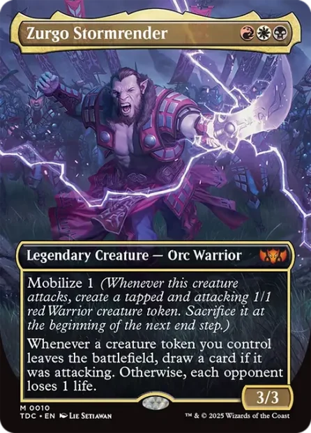 Zurgo Stormrender, Tarkir: Dragonstorm Commander — Magic: The Gathering card