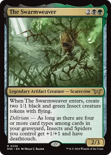 The Swarmweaver, Duskmourn: House of Horror — Magic: The Gathering card