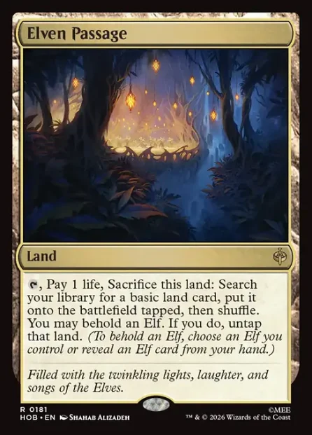 Elven Passage, The Hobbit — Magic: The Gathering card