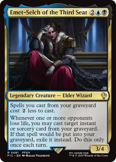 Emet-Selch of the Third Seat, Final Fantasy Commander — Magic: The Gathering card