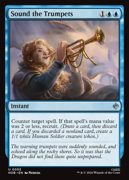 Sound the Trumpets, The Hobbit — Magic: The Gathering card