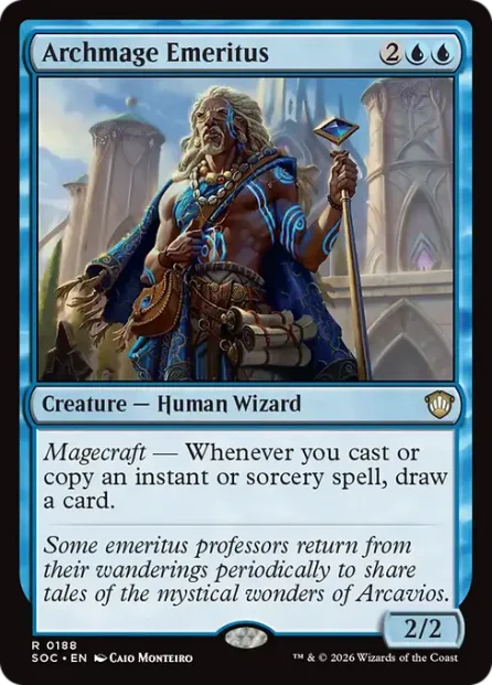 Archmage Emeritus, Secrets of Strixhaven Commander — Magic: The Gathering card