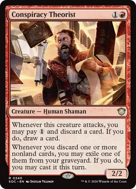Conspiracy Theorist, Secrets of Strixhaven Commander — Magic: The Gathering card