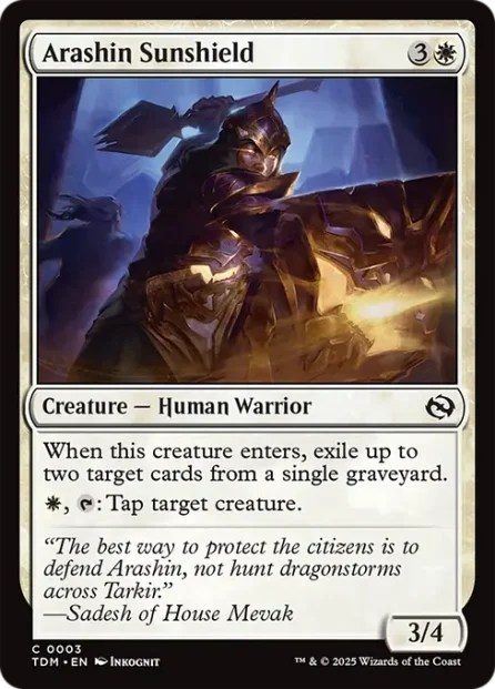Arashin Sunshield, Tarkir: Dragonstorm — Magic: The Gathering card