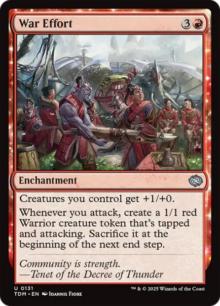 War Effort, Tarkir: Dragonstorm — Magic: The Gathering card