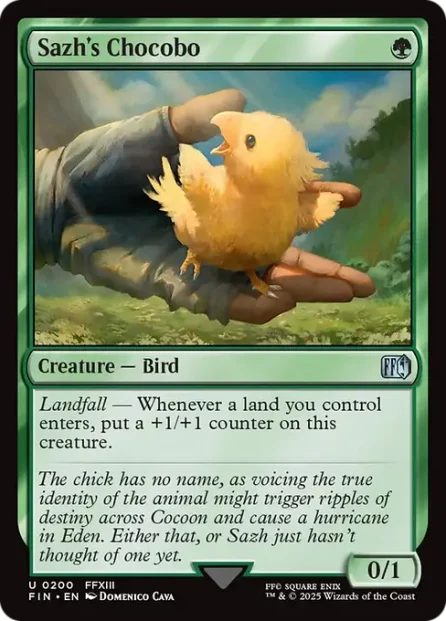 Sazh's Chocobo, Final Fantasy — Magic: The Gathering card