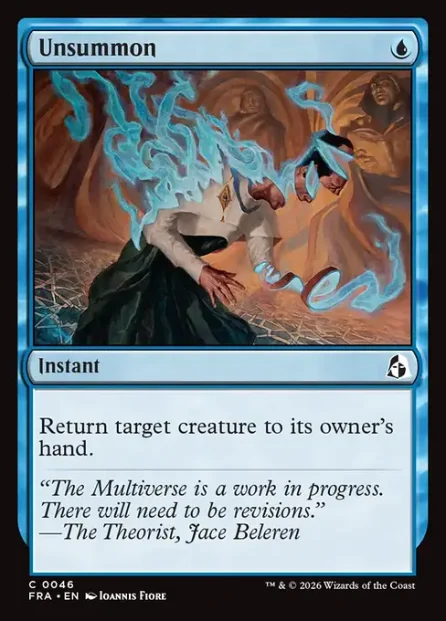 Unsummon, Reality Fracture — Magic: The Gathering card
