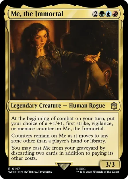 Me, the Immortal, Doctor Who — Magic: The Gathering card