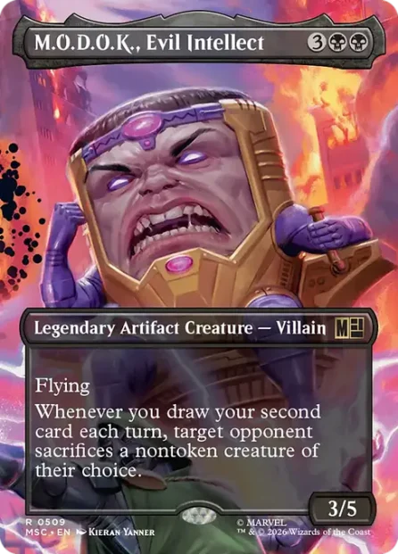 M.O.D.O.K., Evil Intellect, Marvel Super Heroes Commander — Magic: The Gathering card