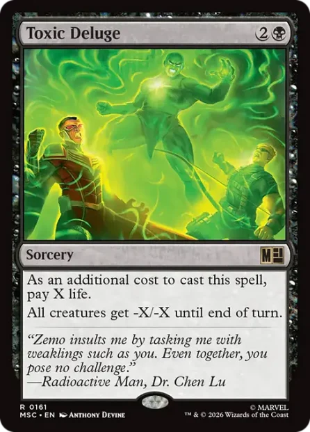 Toxic Deluge, Marvel Super Heroes Commander — Magic: The Gathering card
