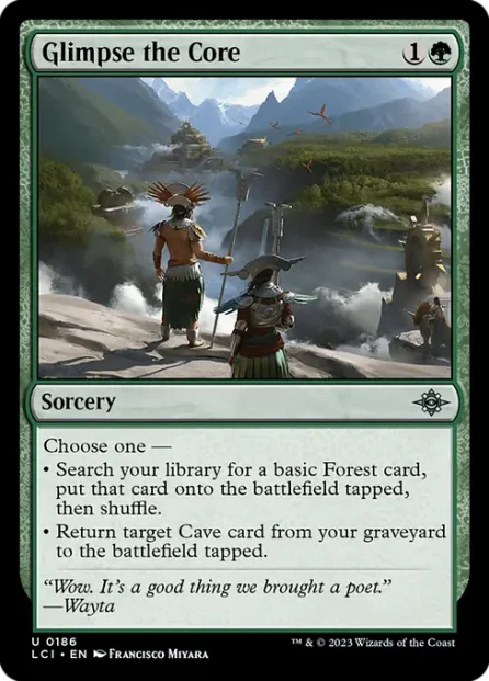Glimpse the Core, The Lost Caverns of Ixalan — Magic: The Gathering card