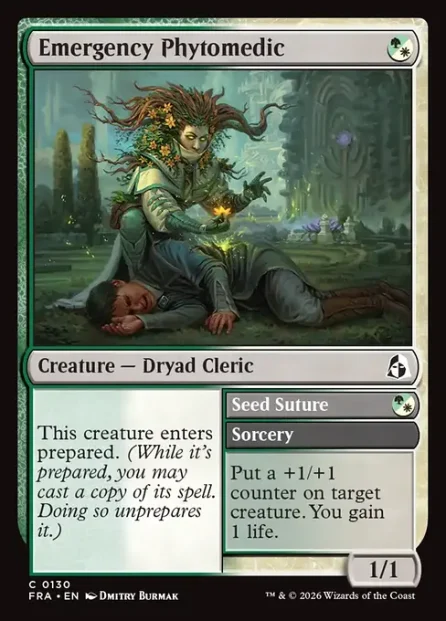 Emergency Phytomedic // Seed Suture, Reality Fracture — Magic: The Gathering card