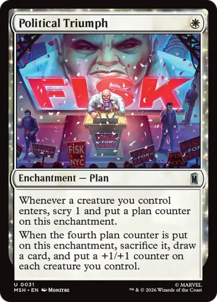 Political Triumph, Marvel Super Heroes — Magic: The Gathering card