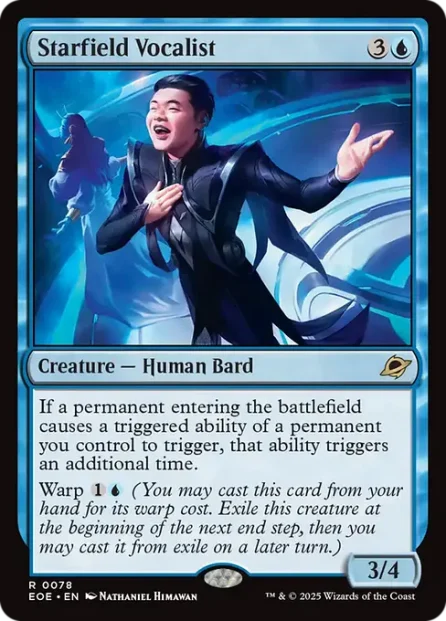 Starfield Vocalist, Edge of Eternities — Magic: The Gathering card