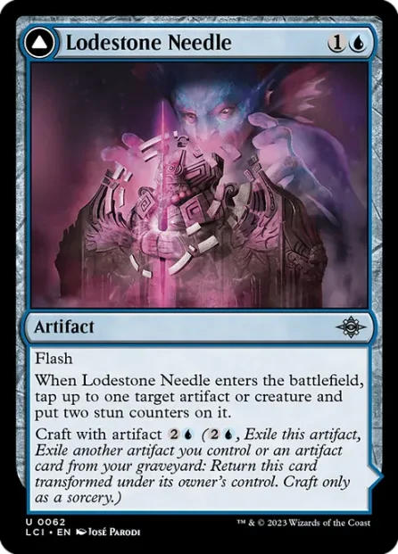 Lodestone Needle // Guidestone Compass, The Lost Caverns of Ixalan — Magic: The Gathering card