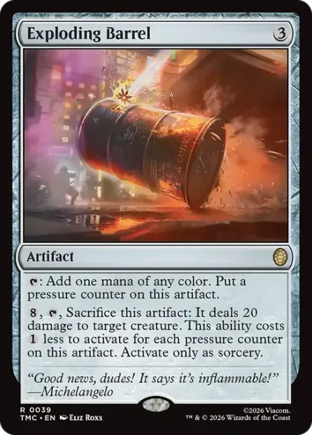 Exploding Barrel, Teenage Mutant Ninja Turtles Eternal — Magic: The Gathering card