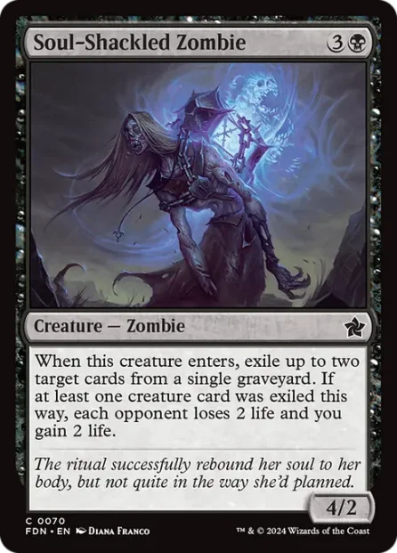 Soul-Shackled Zombie, Foundations — Magic: The Gathering card