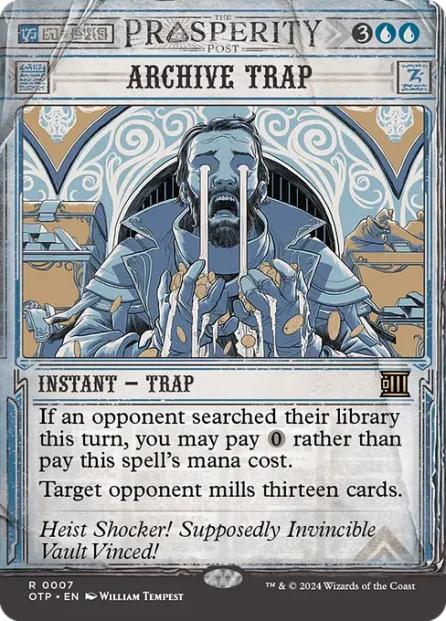Archive Trap, Breaking News — Magic: The Gathering card