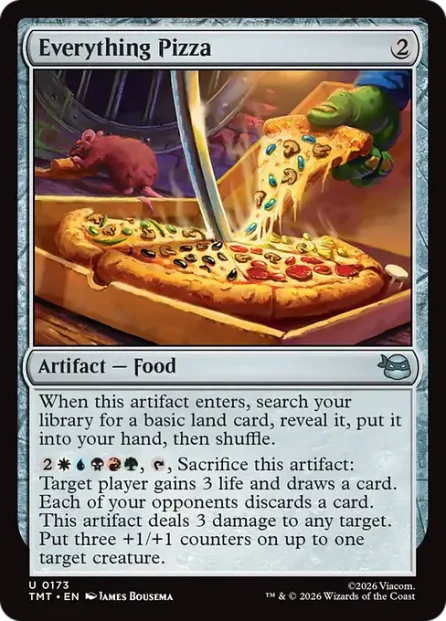 Everything Pizza, Teenage Mutant Ninja Turtles — Magic: The Gathering card