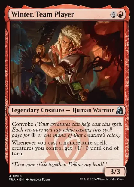Winter, Team Player, Reality Fracture — Magic: The Gathering card