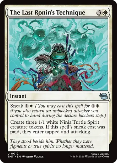 The Last Ronin's Technique, Teenage Mutant Ninja Turtles — Magic: The Gathering card