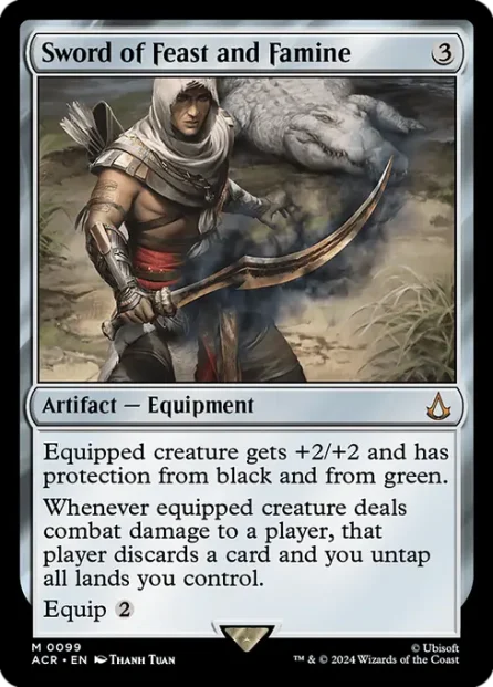 Sword of Feast and Famine, Assassin's Creed — Magic: The Gathering card