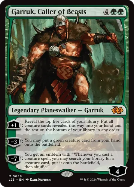 Garruk, Caller of Beasts, Foundations Jumpstart — Magic: The Gathering card